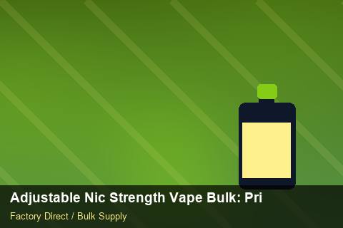 Adjustable Nic Strength Vape Bulk — Adjustable Nic Strength Vape Bulk: Private Label Options — API Integration photo 2