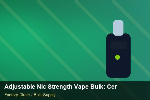 Adjustable Nic Strength Vape Bulk — Adjustable Nic Strength Vape Bulk: Certifications & MSDS — API Integration photo 2