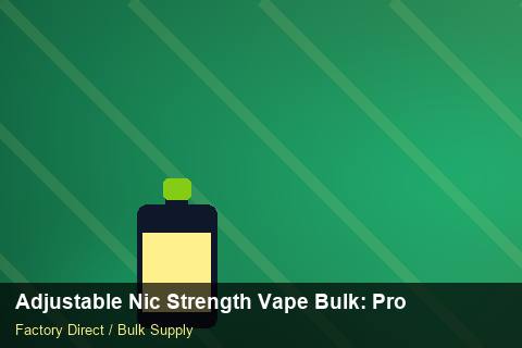 Adjustable Nic Strength Vape Bulk — Adjustable Nic Strength Vape Bulk: Production Capacity — API Integration photo 1