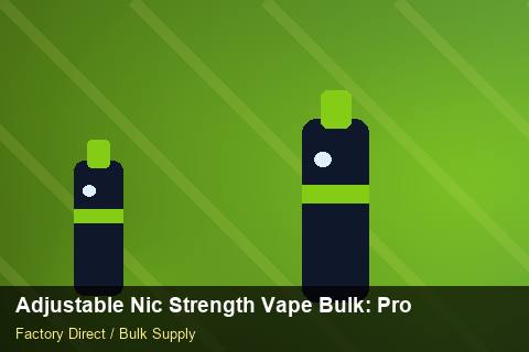 Adjustable Nic Strength Vape Bulk — Adjustable Nic Strength Vape Bulk: Production Capacity — API Integration photo 2