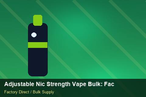 Adjustable Nic Strength Vape Bulk — Adjustable Nic Strength Vape Bulk: Factory Audit Report — API Integration photo 2