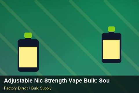Adjustable Nic Strength Vape Bulk — Adjustable Nic Strength Vape Bulk: Sourcing Workflow — API Integration photo 2