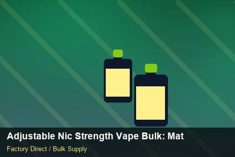 Adjustable Nic Strength Vape Bulk — Adjustable Nic Strength Vape Bulk: Material & Ingredients — API Integration photo 1