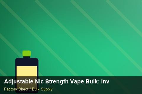 Adjustable Nic Strength Vape Bulk — Adjustable Nic Strength Vape Bulk: Inventory Management — API Integration photo 2