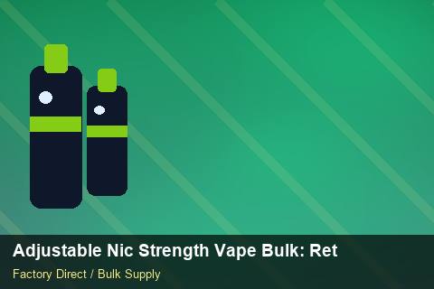 Adjustable Nic Strength Vape Bulk — Adjustable Nic Strength Vape Bulk: Returns & Warranty — API Integration photo 1