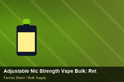 Adjustable Nic Strength Vape Bulk — Adjustable Nic Strength Vape Bulk: Returns & Warranty — API Integration photo 2