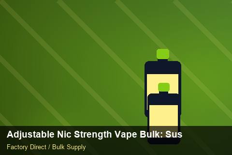 Adjustable Nic Strength Vape Bulk — Adjustable Nic Strength Vape Bulk: Sustainability — API Integration photo 1