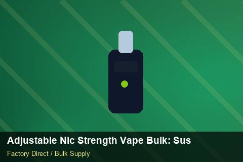 Adjustable Nic Strength Vape Bulk — Adjustable Nic Strength Vape Bulk: Sustainability — API Integration photo 2