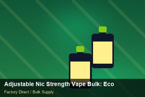 Adjustable Nic Strength Vape Bulk — Adjustable Nic Strength Vape Bulk: Eco-Friendly Materials — API Integration photo 1