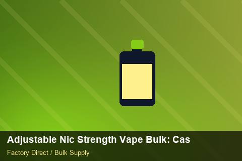 Adjustable Nic Strength Vape Bulk — Adjustable Nic Strength Vape Bulk: Case Studies — API Integration photo 2