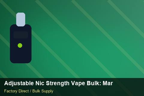 Adjustable Nic Strength Vape Bulk — Adjustable Nic Strength Vape Bulk: Market Comparison — API Integration photo 1