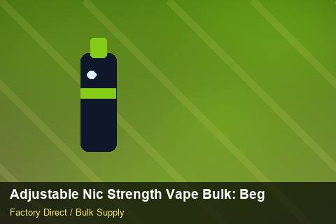 Adjustable Nic Strength Vape Bulk — Adjustable Nic Strength Vape Bulk: Beginner's Guide — API Integration photo 1