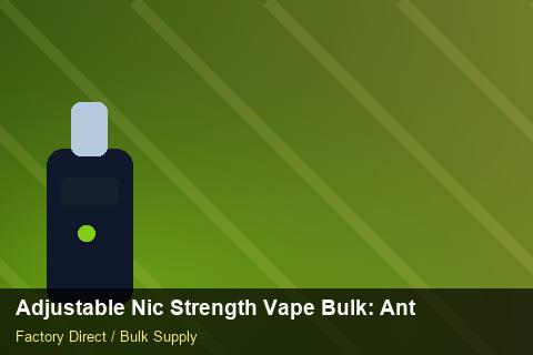 Adjustable Nic Strength Vape Bulk — Adjustable Nic Strength Vape Bulk: Anti-Counterfeit Measures — API Integration photo 1