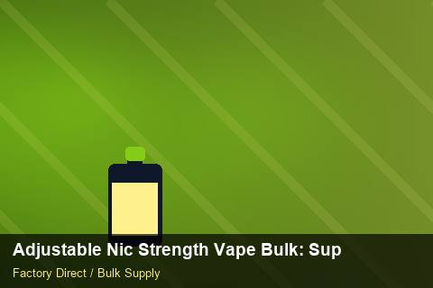 Adjustable Nic Strength Vape Bulk — Adjustable Nic Strength Vape Bulk: Supplier Vetting — API Integration photo 2