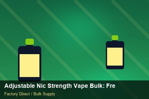Adjustable Nic Strength Vape Bulk — Adjustable Nic Strength Vape Bulk: Freight Insurance — API Integration photo 1