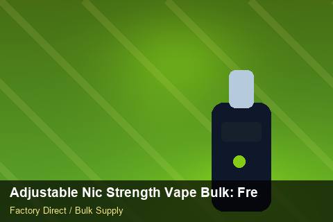 Adjustable Nic Strength Vape Bulk — Adjustable Nic Strength Vape Bulk: Freight Insurance — API Integration photo 2