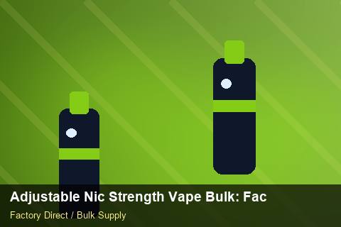 Adjustable Nic Strength Vape Bulk — Adjustable Nic Strength Vape Bulk: Factory Direct Quote — EDI Setup photo 2