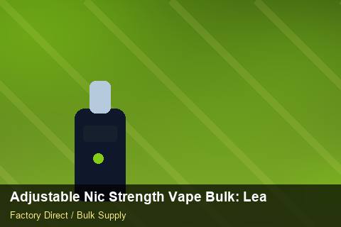 Adjustable Nic Strength Vape Bulk — Adjustable Nic Strength Vape Bulk: Lead Time & MOQ — EDI Setup photo 2
