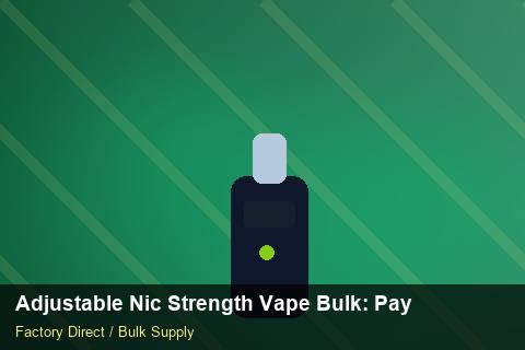 Adjustable Nic Strength Vape Bulk — Adjustable Nic Strength Vape Bulk: Payment Terms — EDI Setup photo 2