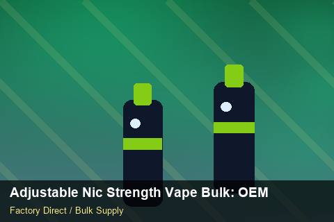 Adjustable Nic Strength Vape Bulk — Adjustable Nic Strength Vape Bulk: OEM & ODM Service — EDI Setup photo 2