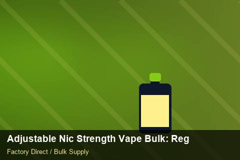 Adjustable Nic Strength Vape Bulk — Adjustable Nic Strength Vape Bulk: Regulatory Update — EDI Setup photo 1