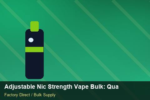 Adjustable Nic Strength Vape Bulk — Adjustable Nic Strength Vape Bulk: Quality Control Process — EDI Setup photo 1