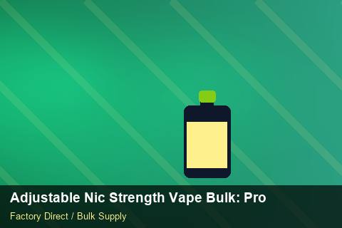 Adjustable Nic Strength Vape Bulk — Adjustable Nic Strength Vape Bulk: Production Capacity — EDI Setup photo 1