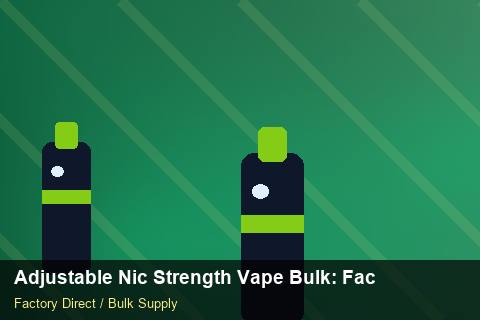 Adjustable Nic Strength Vape Bulk — Adjustable Nic Strength Vape Bulk: Factory Audit Report — EDI Setup photo 2
