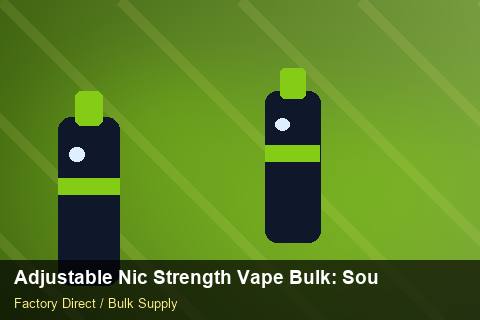 Adjustable Nic Strength Vape Bulk — Adjustable Nic Strength Vape Bulk: Sourcing Workflow — EDI Setup photo 1
