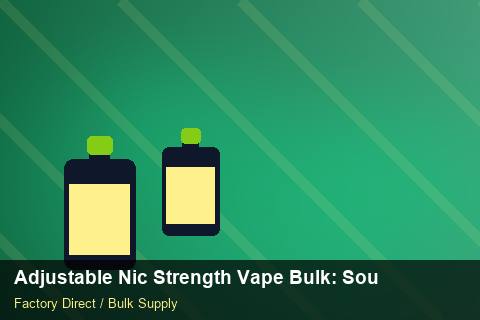 Adjustable Nic Strength Vape Bulk — Adjustable Nic Strength Vape Bulk: Sourcing Workflow — EDI Setup photo 2