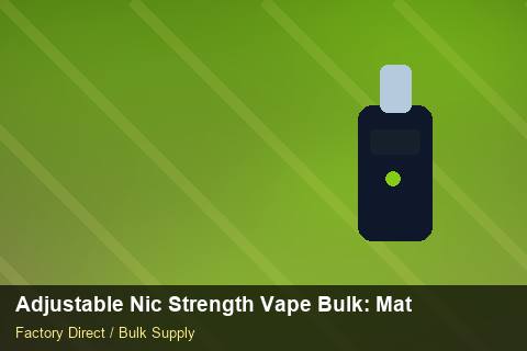 Adjustable Nic Strength Vape Bulk — Adjustable Nic Strength Vape Bulk: Material & Ingredients — EDI Setup photo 2