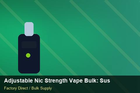 Adjustable Nic Strength Vape Bulk — Adjustable Nic Strength Vape Bulk: Sustainability — EDI Setup photo 2