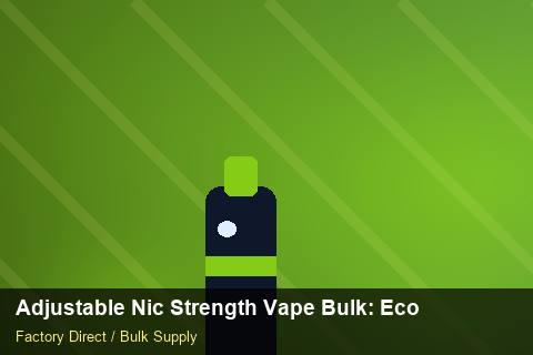 Adjustable Nic Strength Vape Bulk — Adjustable Nic Strength Vape Bulk: Eco-Friendly Materials — EDI Setup photo 2