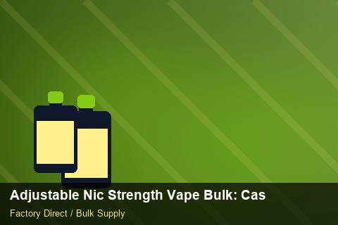 Adjustable Nic Strength Vape Bulk — Adjustable Nic Strength Vape Bulk: Case Studies — EDI Setup photo 2