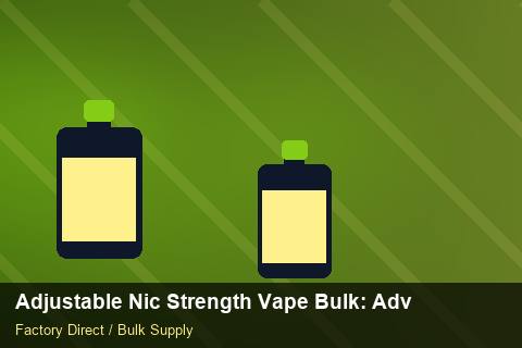 Adjustable Nic Strength Vape Bulk — Adjustable Nic Strength Vape Bulk: Advanced Sourcing — EDI Setup photo 2