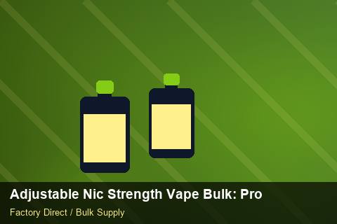 Adjustable Nic Strength Vape Bulk — Adjustable Nic Strength Vape Bulk: Procurement Checklist — EDI Setup photo 1