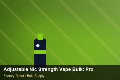 Adjustable Nic Strength Vape Bulk — Adjustable Nic Strength Vape Bulk: Product Launch Playbook — EDI Setup photo 2