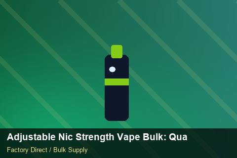 Adjustable Nic Strength Vape Bulk — Adjustable Nic Strength Vape Bulk: Quality Inspection Checklist — Stock Feeds photo 2
