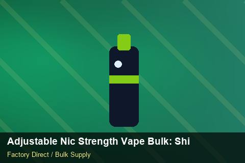 Adjustable Nic Strength Vape Bulk — Adjustable Nic Strength Vape Bulk: Shipping & Logistics — Stock Feeds photo 1