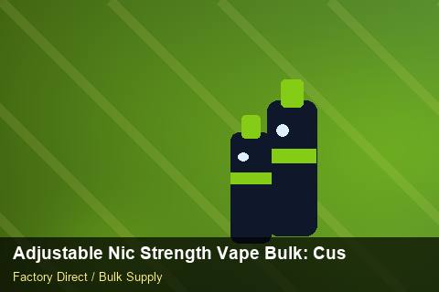 Adjustable Nic Strength Vape Bulk — Adjustable Nic Strength Vape Bulk: Customs Documentation — Stock Feeds photo 1