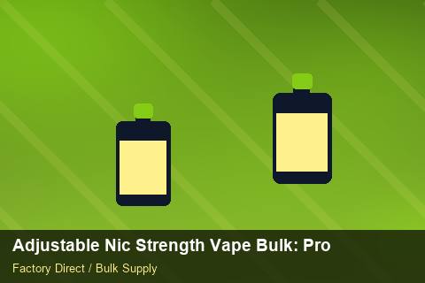 Adjustable Nic Strength Vape Bulk — Adjustable Nic Strength Vape Bulk: Procurement Strategy — Stock Feeds photo 1