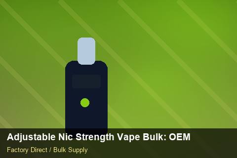 Adjustable Nic Strength Vape Bulk — Adjustable Nic Strength Vape Bulk: OEM & ODM Service — Stock Feeds photo 1