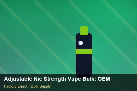 Adjustable Nic Strength Vape Bulk — Adjustable Nic Strength Vape Bulk: OEM & ODM Service — Stock Feeds photo 2