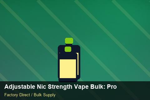 Adjustable Nic Strength Vape Bulk — Adjustable Nic Strength Vape Bulk: Production Capacity — Stock Feeds photo 1