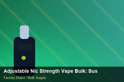 Adjustable Nic Strength Vape Bulk — Adjustable Nic Strength Vape Bulk: Sustainability — Stock Feeds photo 2
