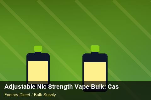 Adjustable Nic Strength Vape Bulk — Adjustable Nic Strength Vape Bulk: Case Studies — Stock Feeds photo 2