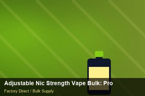 Adjustable Nic Strength Vape Bulk — Adjustable Nic Strength Vape Bulk: Procurement Checklist — Stock Feeds photo 1