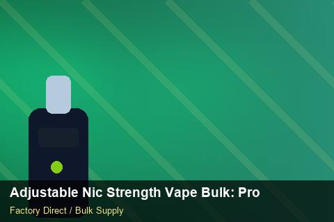 Adjustable Nic Strength Vape Bulk — Adjustable Nic Strength Vape Bulk: Procurement Checklist — Stock Feeds photo 2