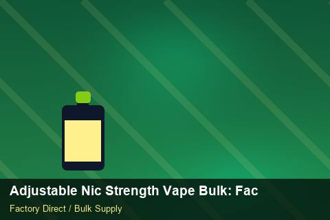 Adjustable Nic Strength Vape Bulk — Adjustable Nic Strength Vape Bulk: Factory Direct Quote — Order Automation photo 1