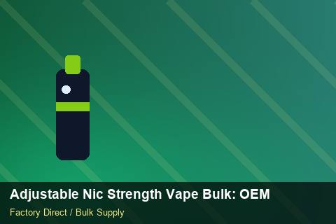 Adjustable Nic Strength Vape Bulk — Adjustable Nic Strength Vape Bulk: OEM & ODM Service — Order Automation photo 2